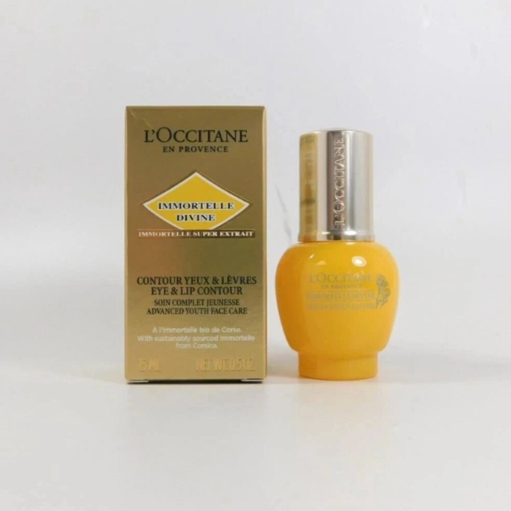 L'Occitane Immortelle Divine Eyes & Lip Contour 0.5 oz / 15ml *NEW*